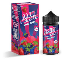 Fruit Monster 100ml E-Liquid Mixed Berry 6mg - Quality Product by Custom Vapors