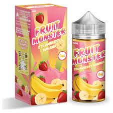 Fruit Monster 100ml E-Liquid Strawberry Banana 6MG - Quality Product by Custom Vapors