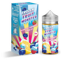 Fruit Monster 100ml E-Liquid Blue Raspberry Lemon Ice 6MG - Quality Product by Custom Vapors