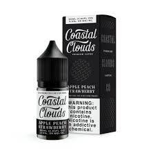 Coastal Clouds 30ML 50MG Apple Peach Strawberry - Quality Product by Custom Vapors