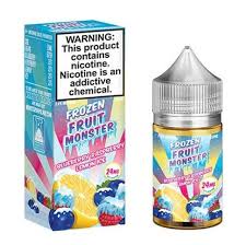 Fruit Monster 30ml E-Liquid Blueberry Raspberry Lemon Ice 24MG - Quality Product by Custom Vapors