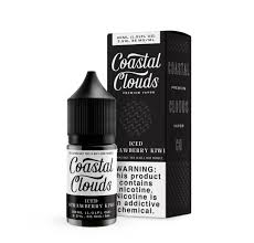 Coastal Clouds 30ML 35MG Iced Strawberry Kiwi - Quality Product by Custom Vapors