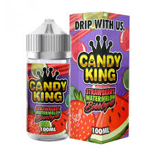 Candy King 100ml E-liquid Strawberry Watermelon Bubblegum 0MG - Quality Product by Custom Vapors