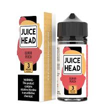 Juice Head 100ML 3MG NIC Guava Peach - Quality Product by Custom Vapors