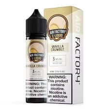 Air Factory 30ml E-Liquid Vanilla Crumble 18MG - Quality Product by Custom Vapors