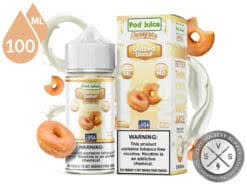 Pod Juice E-Liquid 100mL Glazed Donut 6mg - Quality Product by Custom Vapors