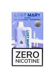 Lost Mary OS5000 ZERO NIC Tripleberry Duo Ice - Quality Product by Custom Vapors