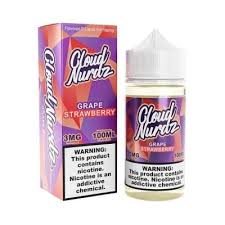 Cloud Nurdz 100ml E-Liquid Strawberry Grape 6mg - Quality Product by Custom Vapors