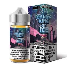 Candy King 100ml E-liquid Pink Squares ICE 6mg - Quality Product by Custom Vapors