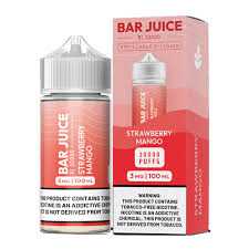Bar Juice Salts Refillable E-Liquid 30ML Strawberry Mango 25MG Nic - Quality Product by Custom Vapors