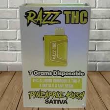 Razz Thc 7G Pineapple Kush - Quality Product by Custom Vapors