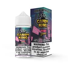 Candy King 100ml E-liquid Pink Squares 0MG - Quality Product by Custom Vapors