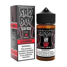 Sadboy E-juice 100mL 3MG Strawberry Nola Line - Quality Product by Custom Vapors