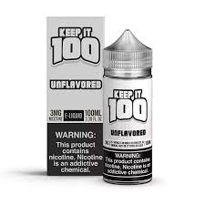Keep It 100 100Ml Unflavored 6Mg - Quality Product by Custom Vapors