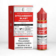 BSX 60ML E-Liquid Strawberry Blast 3MG - Quality Product by Custom Vapors