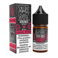 Sadboy E-juice 30mL 48MG Strawberry Cheescake - Quality Product by Custom Vapors