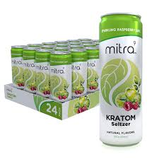 Mitra Products Mitra Kratom Seltzer Raspberry Lime - Quality Product by Custom Vapors