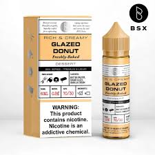 BSX 60ML E-Liquid Glazed Donut 6MG - Quality Product by Custom Vapors