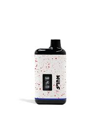 Wulf Recon Carrtridge Vaporizer White W/ Red Spatter - Quality Product by Custom Vapors