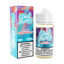 Cloud Nurdz 100ml E-Liquid Strawberry Grape 0mg - Quality Product by Custom Vapors