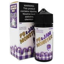 Jam Monster 100ml E-liquid PB&Grape 6mg - Quality Product by Custom Vapors
