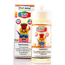 Pod Juice E-Liquid 100mL Fruity Bears 3MG - Quality Product by Custom Vapors
