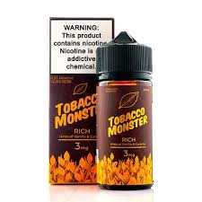 Tobacco Monster 100mg E-Liquid Rich 3MG NIC - Quality Product by Custom Vapors