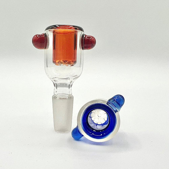 14mm male bowl with handle - Premium Glass Bowl for Smoking