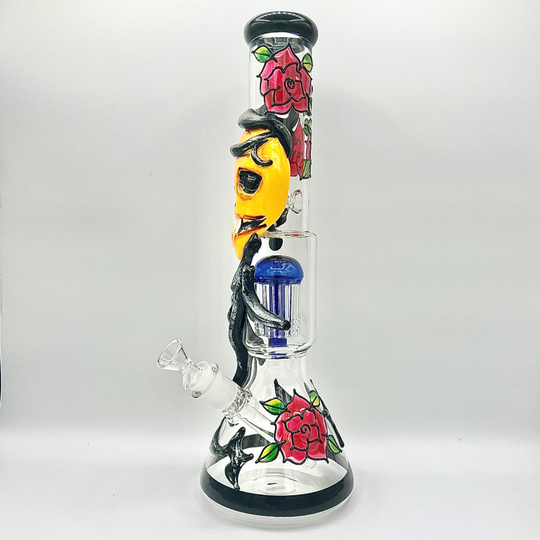 16" Inch Vine Wrapped Custom Skull beaker Pipe Water Bong - HP1 - Quality Product by Custom Vapors