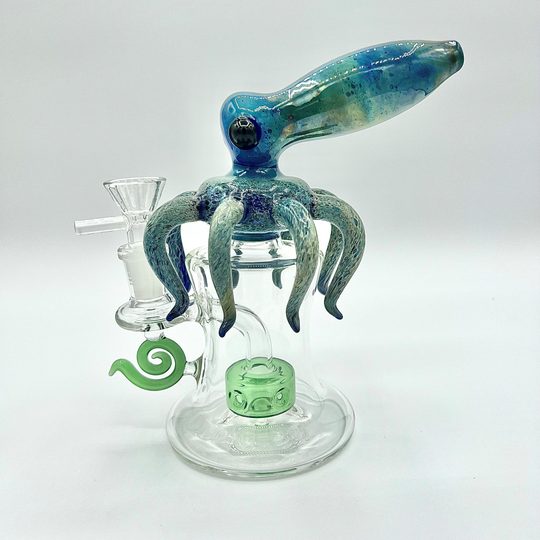 7" Inch Octopus Style Water Bong Pipe - KR326 - Quality Product by Custom Vapors