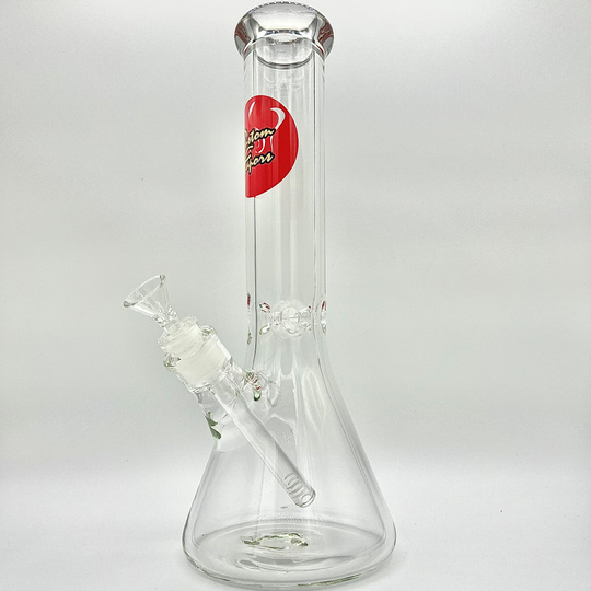 Custom Vapors 13" Inch clear Beaker Style Water Pipe - KX35 - Quality Product by Custom Vapors