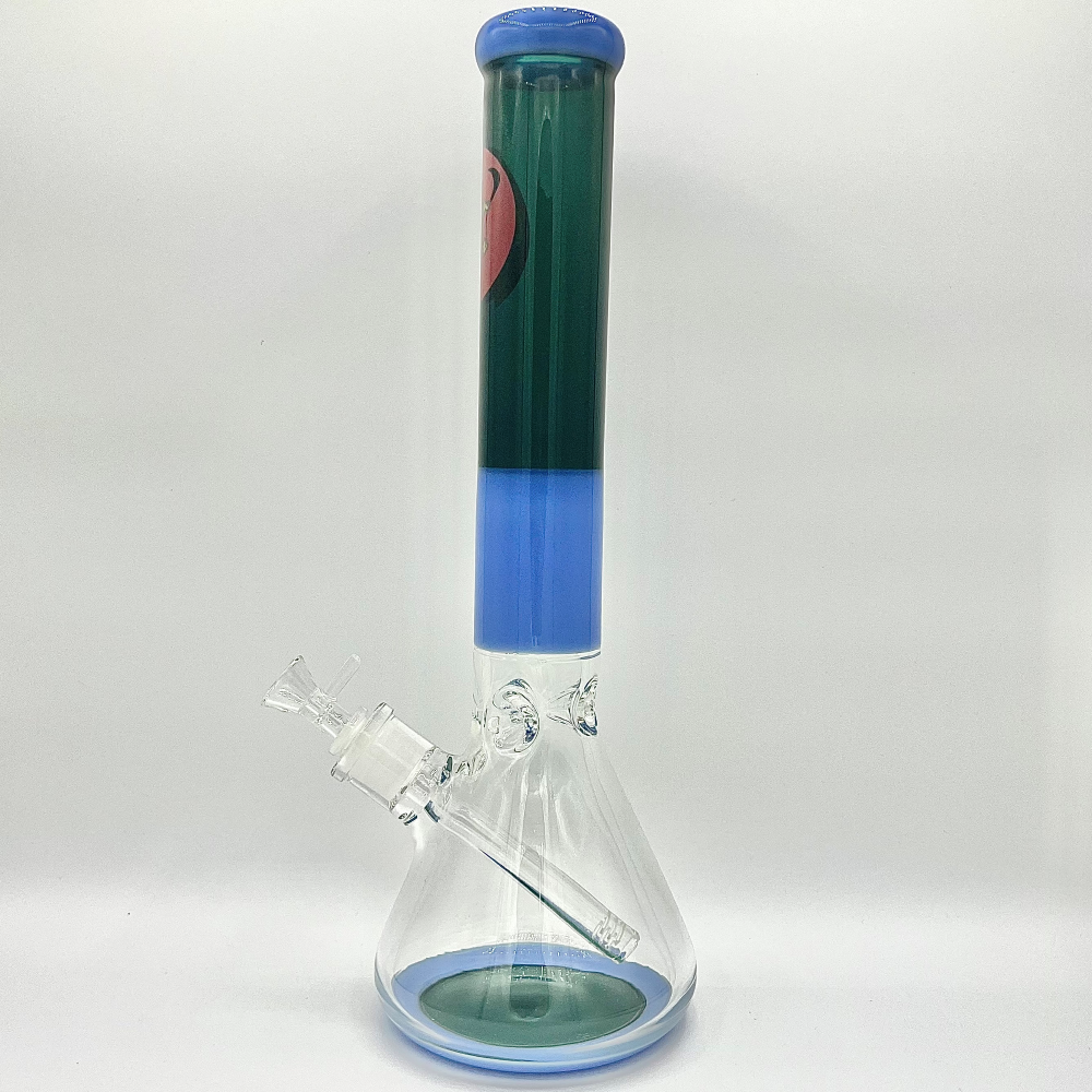 Custom Vapors 15.5 inch Beaker Style Bong Water Pipe - KX37 - Quality Product by Custom Vapors