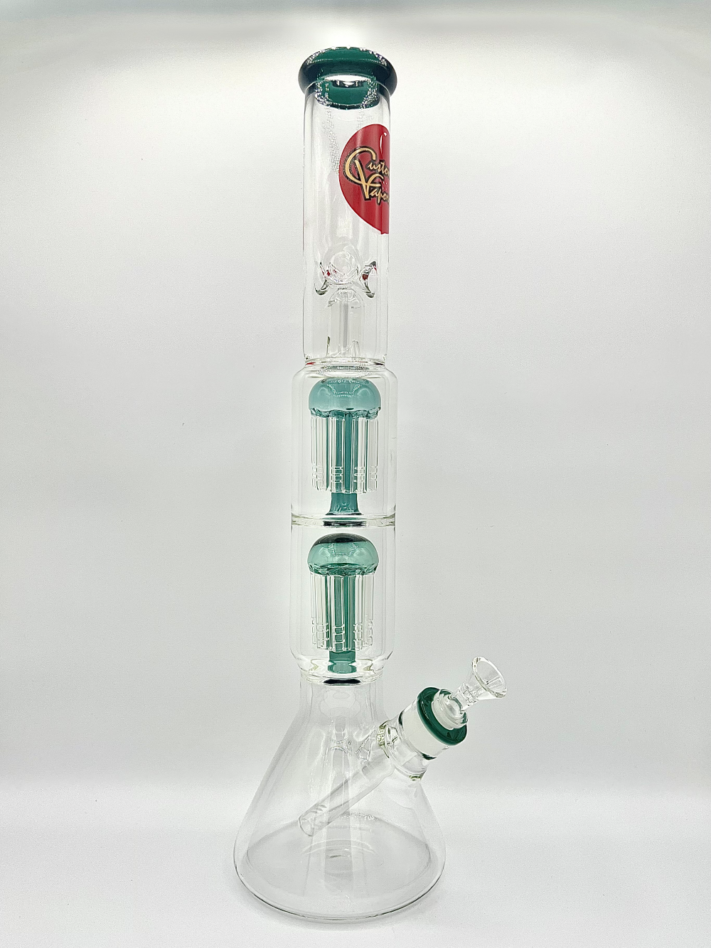 Custom Vapors 19" Inch Beaker Style Water Pipe with double Tree Perc - KR98 - Quality Product by Custom Vapors