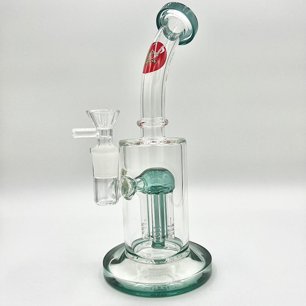 Custom Vapors 8" Inch Water Pipe Bong with Perc - KR213-1 - Quality Product by Custom Vapors