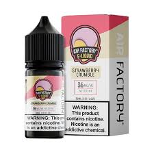 Air Factory 30ml E-Liquid Strawberry Crumble 18MG - Quality Product by Custom Vapors