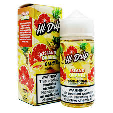 Hi Drip 100ML Island Orange 6MG - Quality Product by Custom Vapors