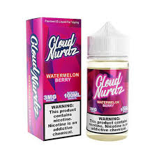 Cloud Nurdz 100ml E-Liquid Watermelon Berry 6mg - Quality Product by Custom Vapors